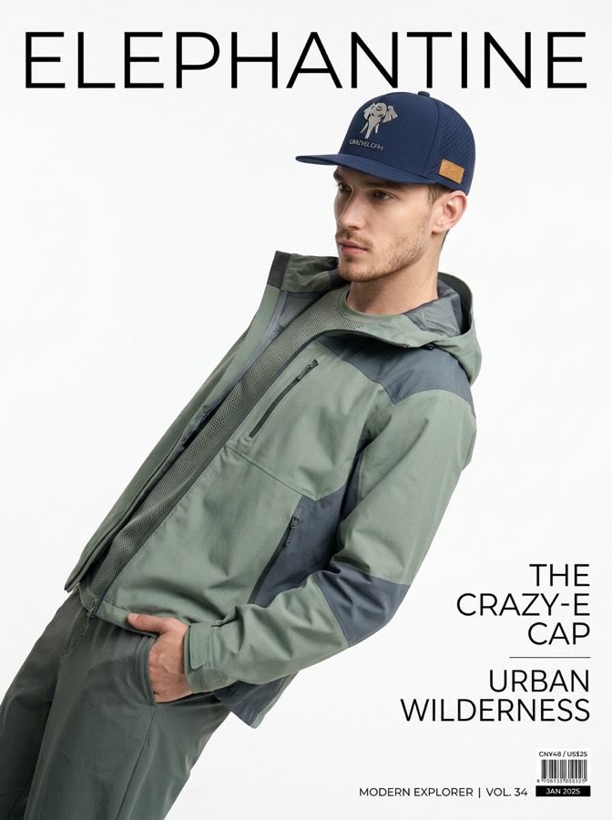 The same cap as a magazine cover, tighter and warmer